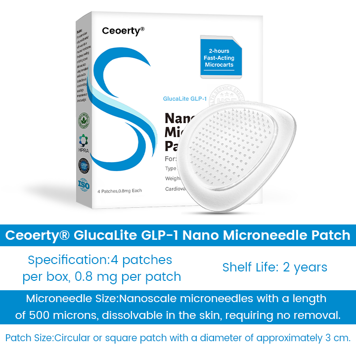 Ceoerty® GlucaLite GLP-1 Nano Microneedle Patch