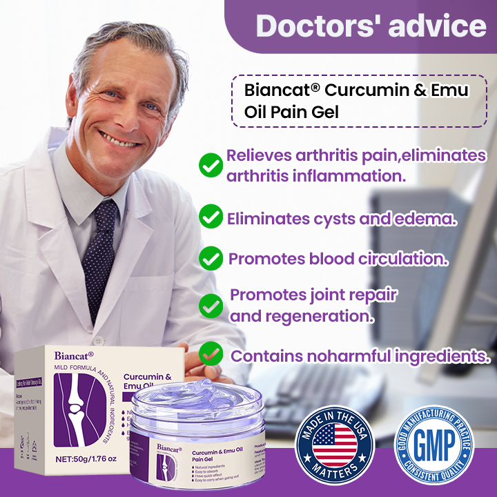 Biancat® Curcumin & Emu Oil Pain Gel – 🏥Backed by US Osteopathic Experts