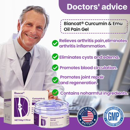 Biancat® Curcumin & Emu Oil Pain Gel – 🏥Backed by US Osteopathic Experts