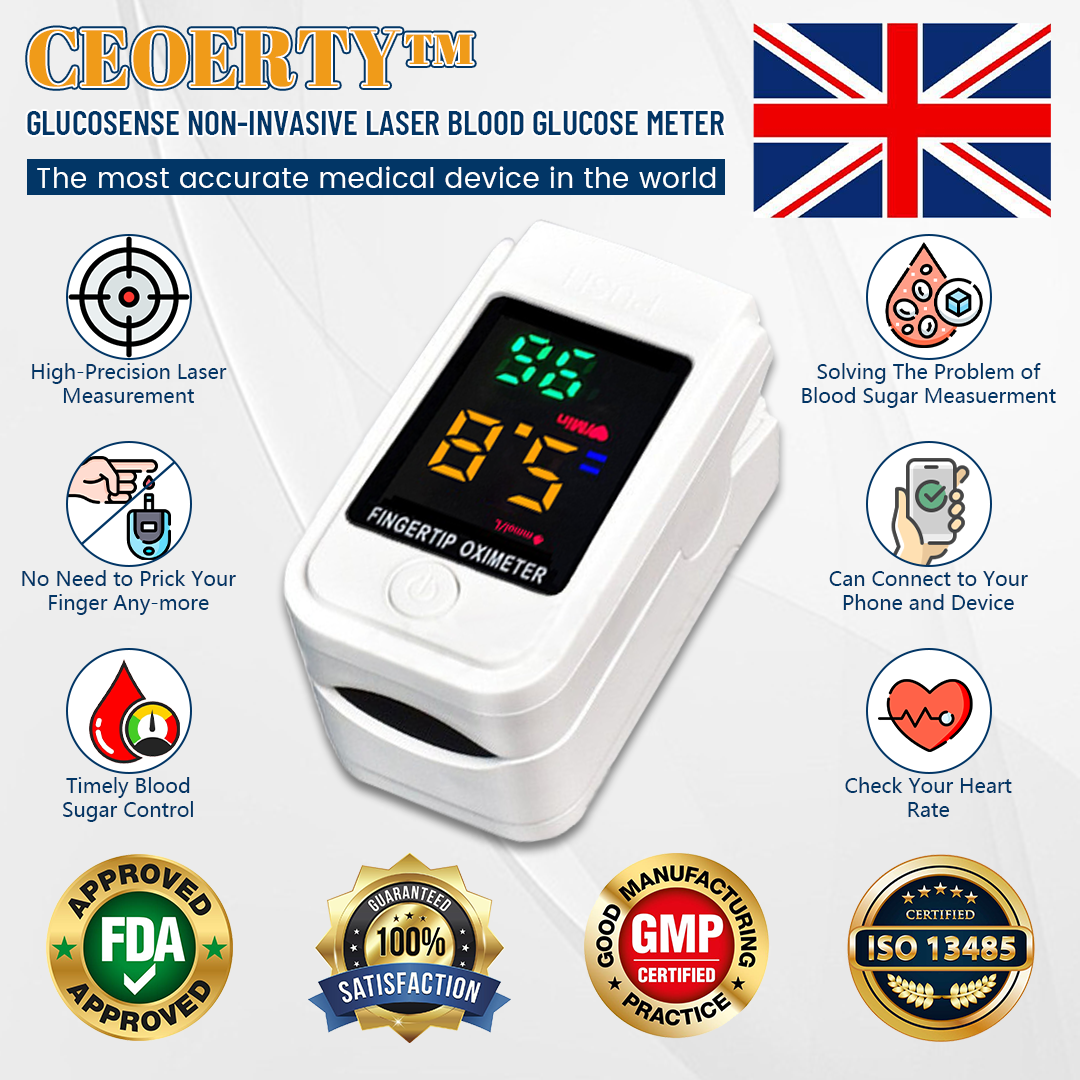 Ceoerty™ GlucoSense Non-Invasive Laser Blood Glucose Meter